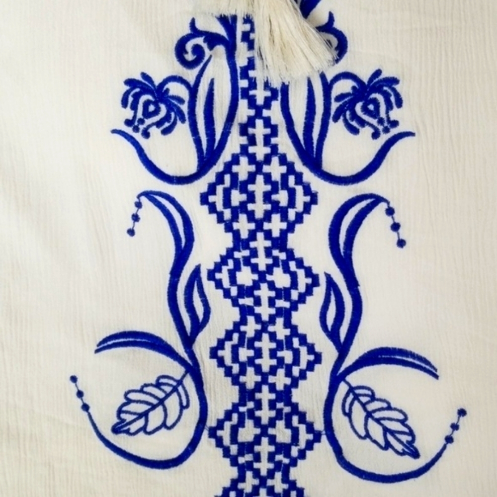 Ark & Co Boho Embroidered Tunic Tank Top - Picture 3 of 8